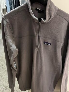 Patagonia Gray Lightweight Fleece Shirt Jacket
